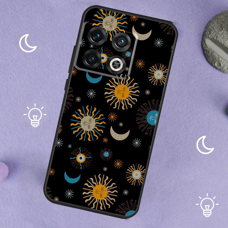 Sun Moon Face For OnePlus Nord 5 CE 2 3 4 Lite N20 N30 Case For OnePlus 15 13 12 11 10 13T 10T 10R 12R 13R