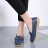 2026 New Genuine Leather Shoes Woman Slip On Women Flats Moccasins Women's Loafers Spring Autumn Mother Shoe Big Size 35-44