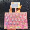 Cartoon 26-Keycap Keychain Toys 26-Key Keyboard Clicker Keychain Stress Releasing Toys Bag Charm Keyboard Keychain
