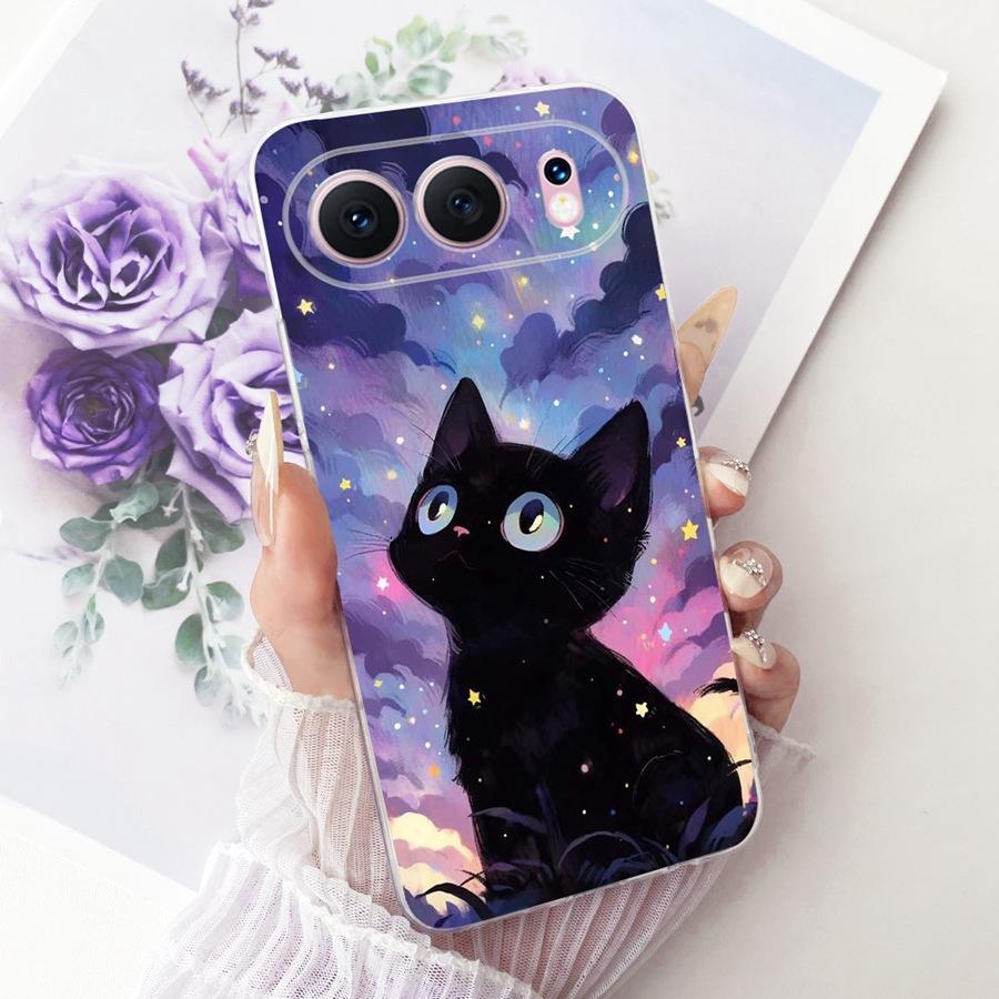 Etui na telefon For Honor 500 Pro Miękki silikon Urocze kreskówki z kotami Zderzak Ochronne tylne etui dla Honor500 MEY-AN00 Honor 500Pro