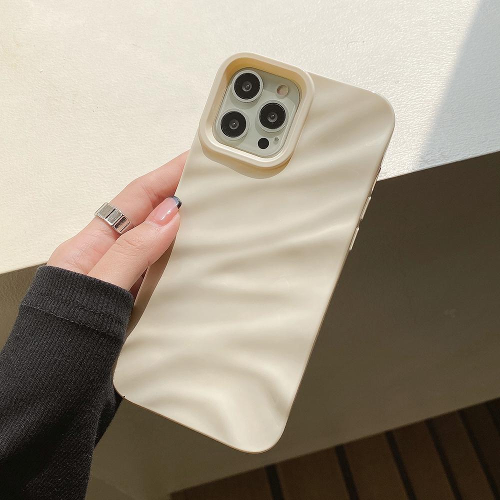 Wavy Pattern Candy Color Phone Case For iPhone 13 Case iPhone 14 15 Pro 11 12 Pro Max X XR XS 7 8 Plus SE Soft Shockproof Cover