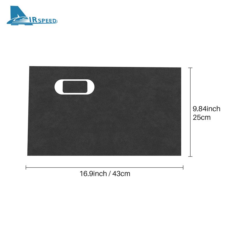 Car Copilot Box Anti-kick Sticker LHD RHD For Mazda 3 Axela BP -   2024 2025 Suede Carbon Fiber Style Protect