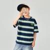 Duoduo Boys' Striped Cotton Blend T-Shirt