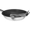 Clip On Silicone Colander, Fits All Pots And Bowls Gray