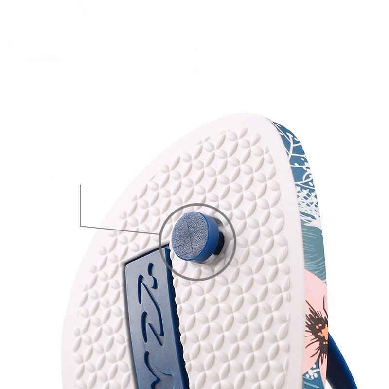 Women Printed Beach Slippers 2024 New Summer Fashion Anti Slip Sandals Flip Flops Outdoor Flat Bottomed Casual Shoes Lightweight