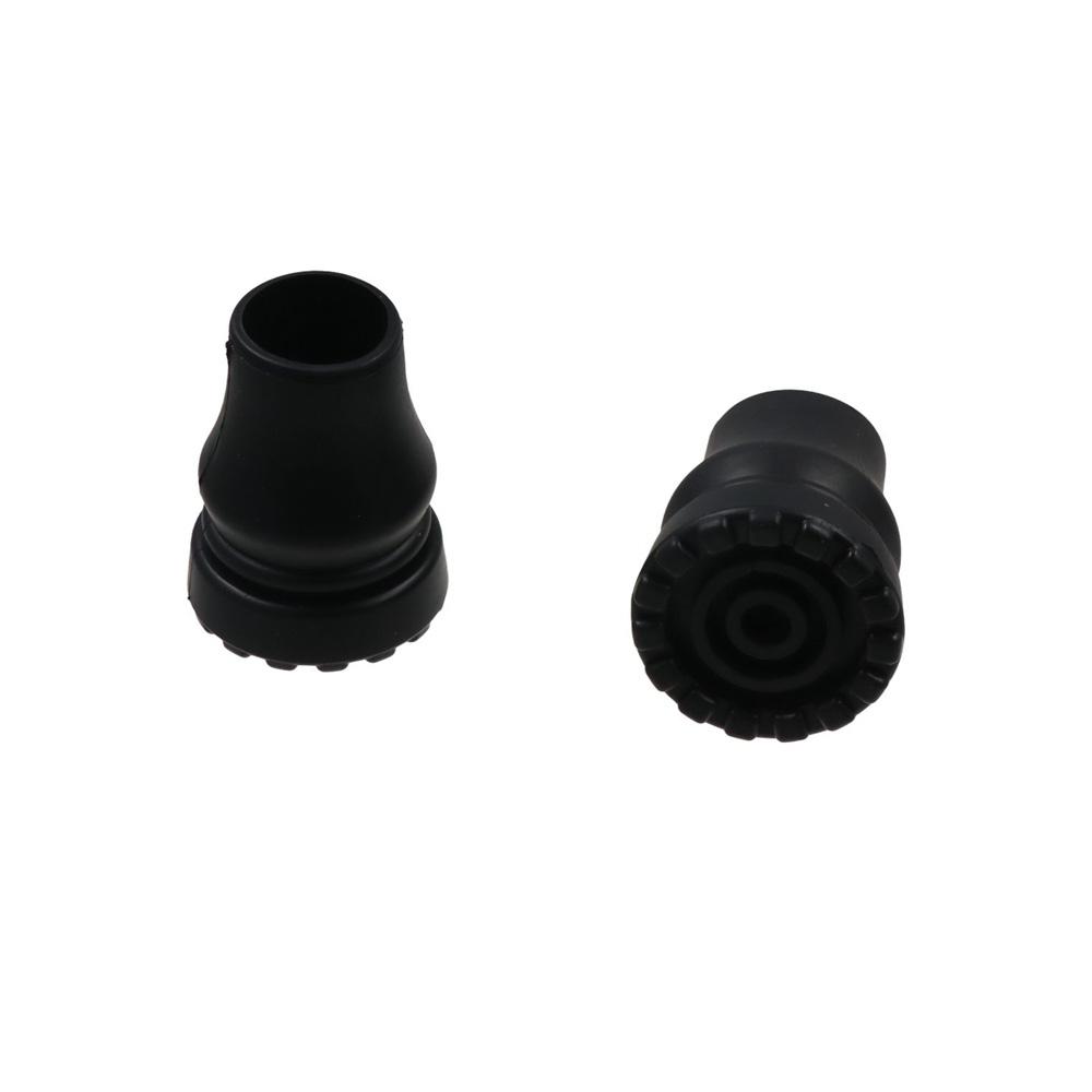2pcs Rubber Crutch Cane Bottom Pads Anti-Skid Trekking Pole Bottom Cover Hiking