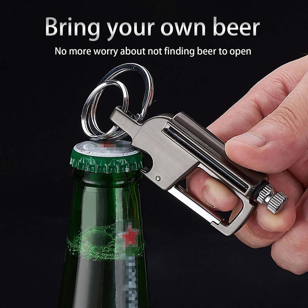 BCK2-666 Million Matches Kerosene Lighter With Multi-function Keychain Outdoor Waterproof Portable