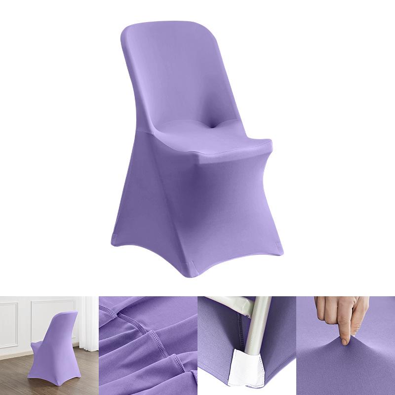 Nordische dehnbare rutschfeste einfarbige Stuhlhusse für Büro, Besprechung, Hochzeit, Bankett und Esszimmer.