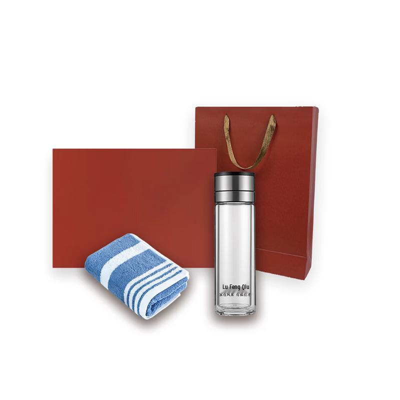 Sports Set with One-Touch Glass Cup & Sports Towel