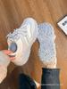 Rice Gray Soft Sole German Training Shoes Women's Autumn and Winter 2026 New Popular Versatile Chic Platform Dad Shoes Student