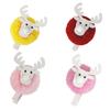 2PCS Festival Deer Wooden Clips Ornament Wood Photo Holder Clip for Christmas Tree Decoration Note Card Picture Display