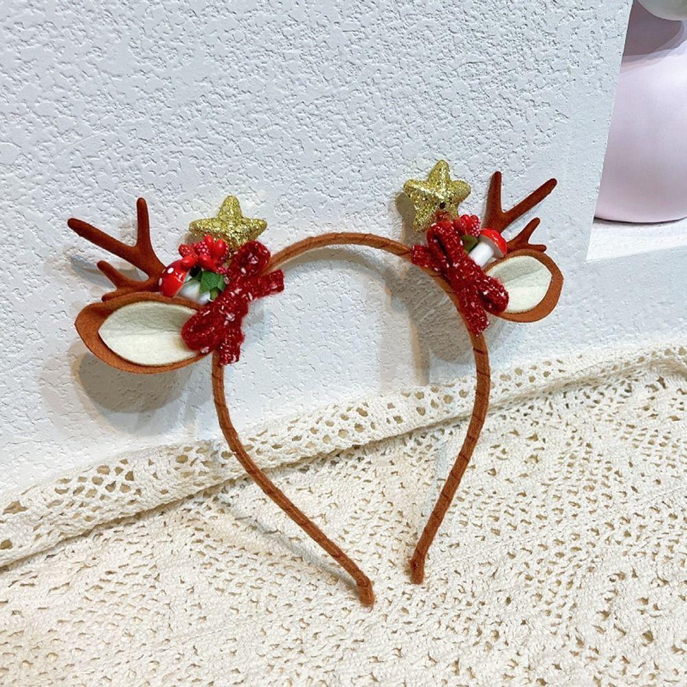 

Up Christmas Headband Kids Gifts Antler Hairpin Elk Hair Hoop Christmas Headwear Children Hair Clip G