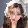 Summer Headwear Headdress with French Pastoral Triangle Hair Scarf Women Girls Lace Band