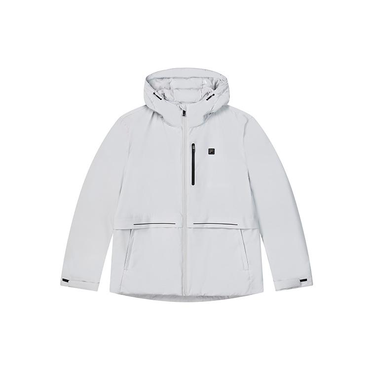 New FILA Down Jacket Men's Light Stone Gray F11M247911F-GY