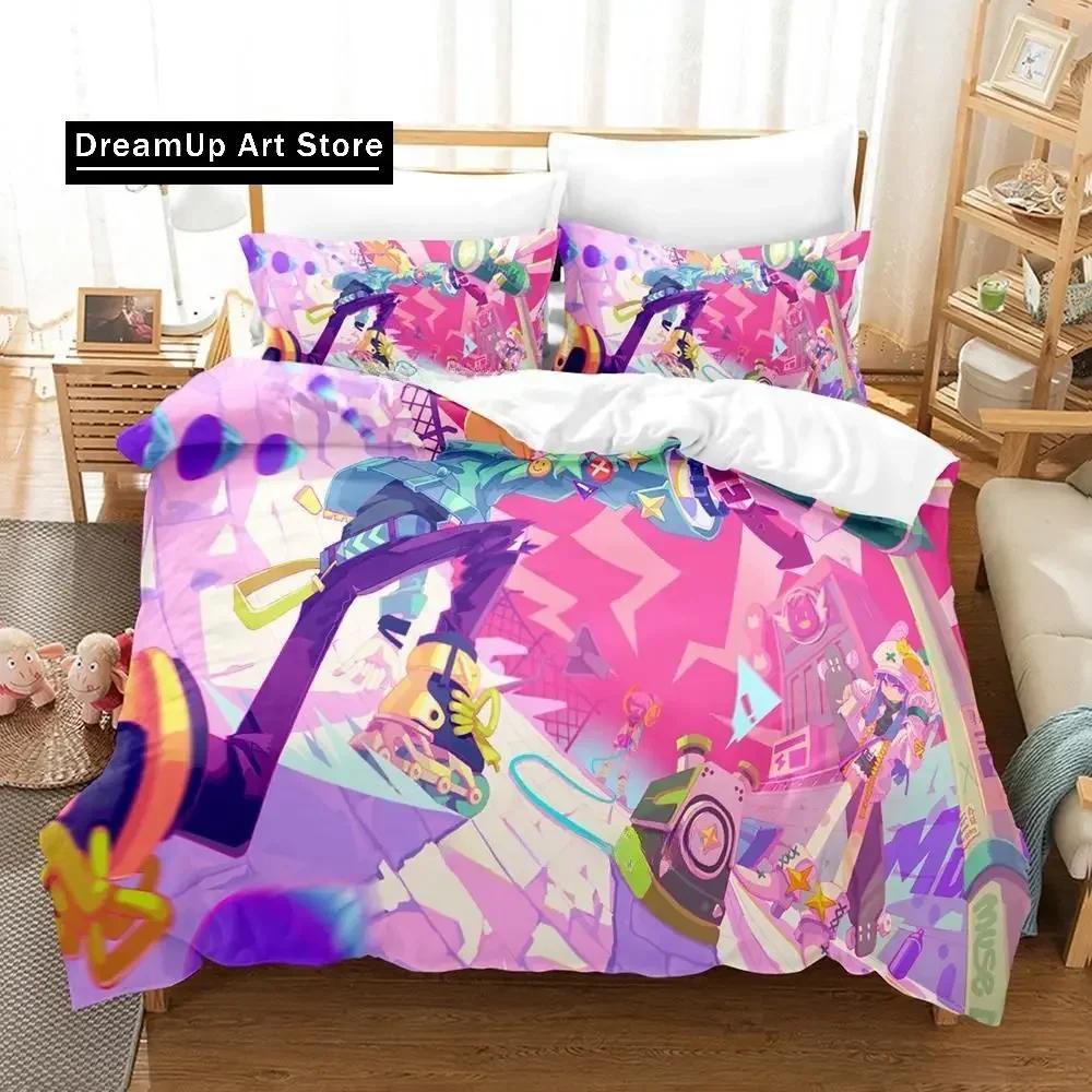 3D Print Music Game Muse Dash Bedding Set Boys Girls Single Twin Queen Full Size Duvet Cover Pillowcase Bed Adult Bedroom