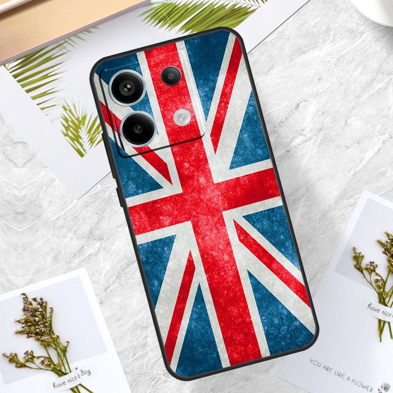 

England British UK Union Jack Flag Case For Redmi Note 13 Pro Plus 12 11 10 9 Pro 9S 10S 11S 12S 10A 9C 10C 12C 13C Back Cover Redmi Note 10S