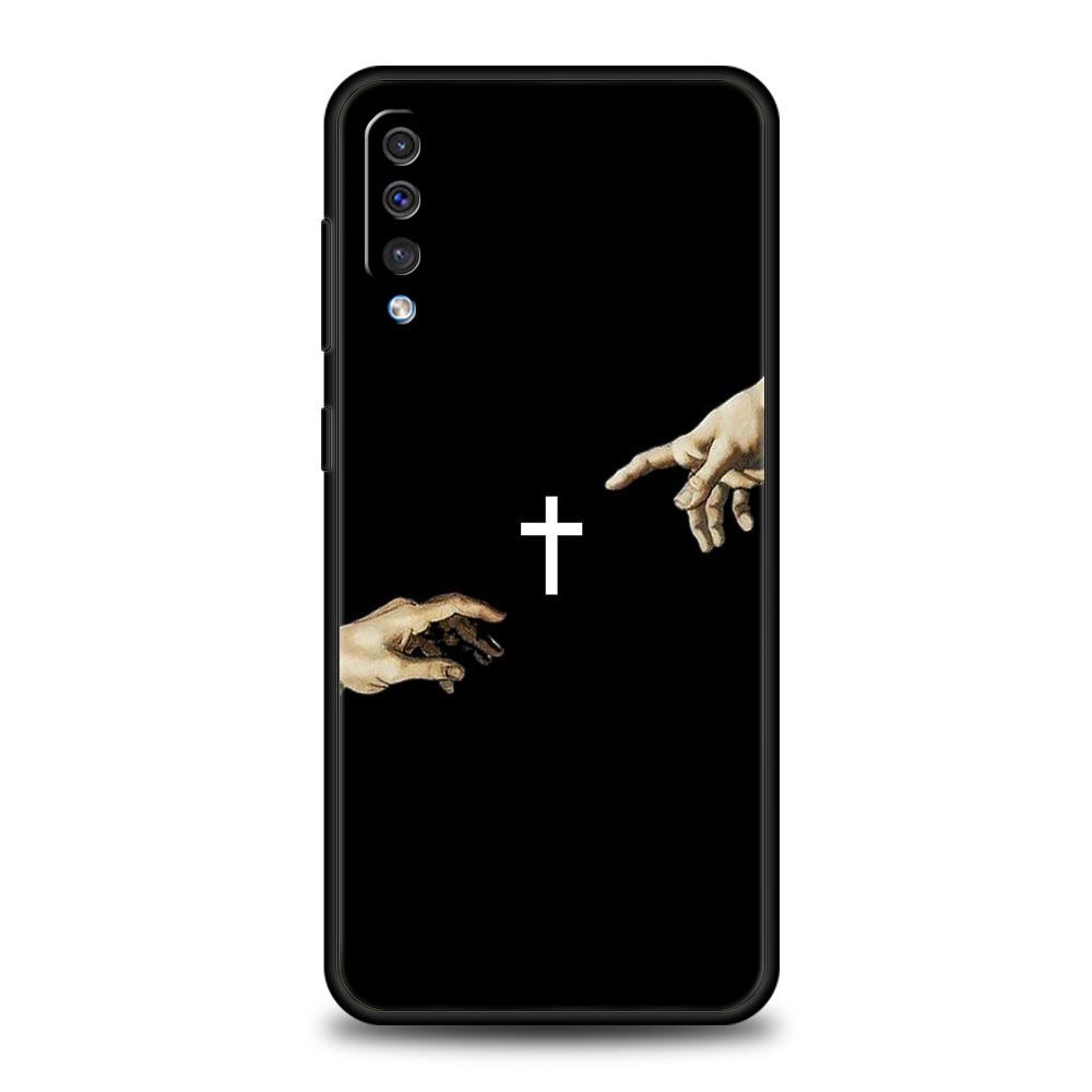 Bible Jesus Christ Cross Phone Case For Samsung A56 A36 A26 A24 A12 A14 A16 A50 A70 A20E A22 A40 A34 A54 A42 A52 A04s A06 Cover