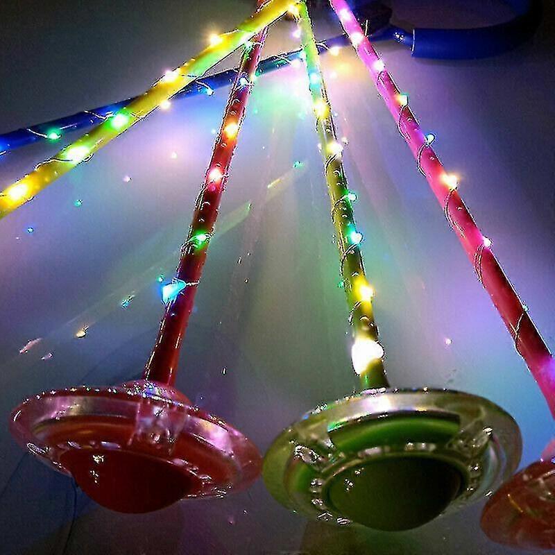 Kids Led Flashing Skip Ball Ring Ankle Jump Ropes Exercise Skipping Fun Toy Gift