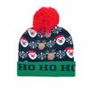 Hot Sale Jacquard Christmas Hat Hairball Ruffled New Year's Gift Winter Warm Cover Knitted Hat
