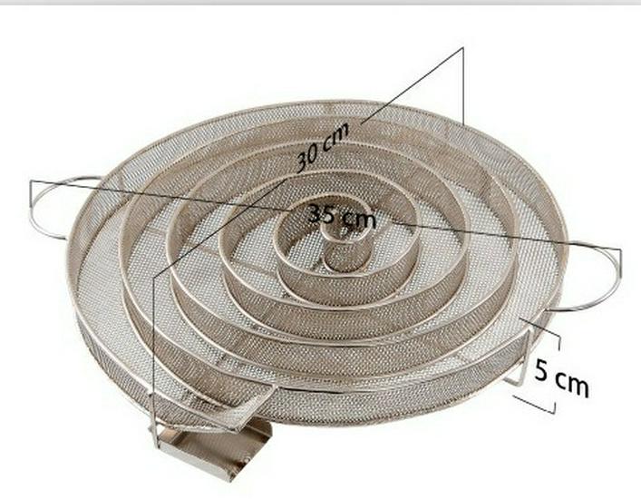 304 Stainless Steel Round Mesh Smoker Basket for BBQ