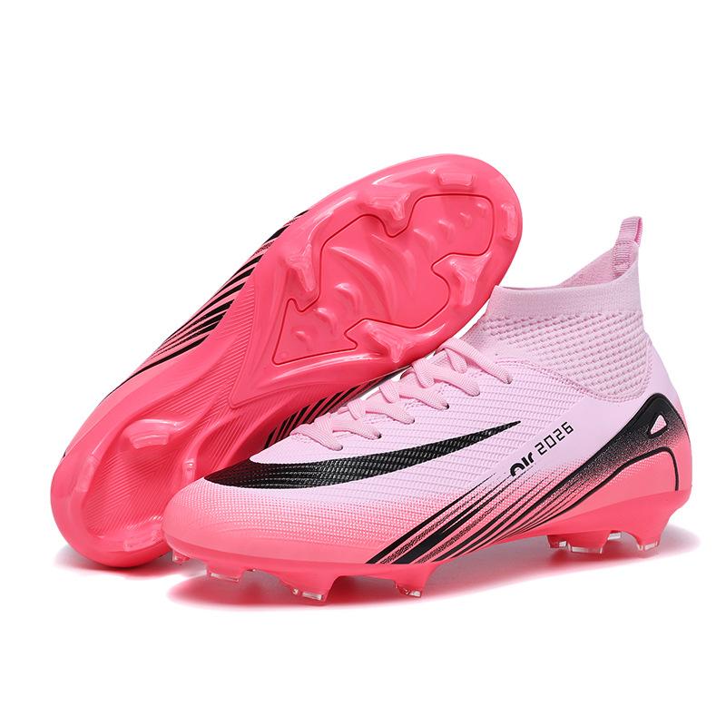 New High-top Factory Long Nails Short Nails Competition Football Shoes Primary and Secondary School Students Training Shoes Youth Sports Shoes
