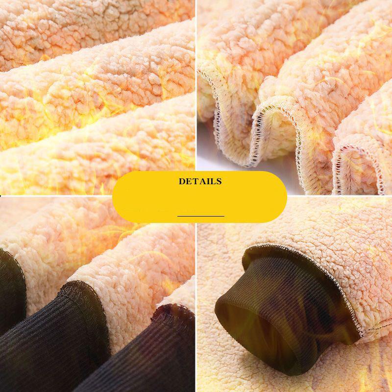 Autumn Winter Men's Lamb Velvet Sweatshirt Round Neck Thickened Pullovers Versatile Warm Base Shirt Casual Thermal Underwear Tops