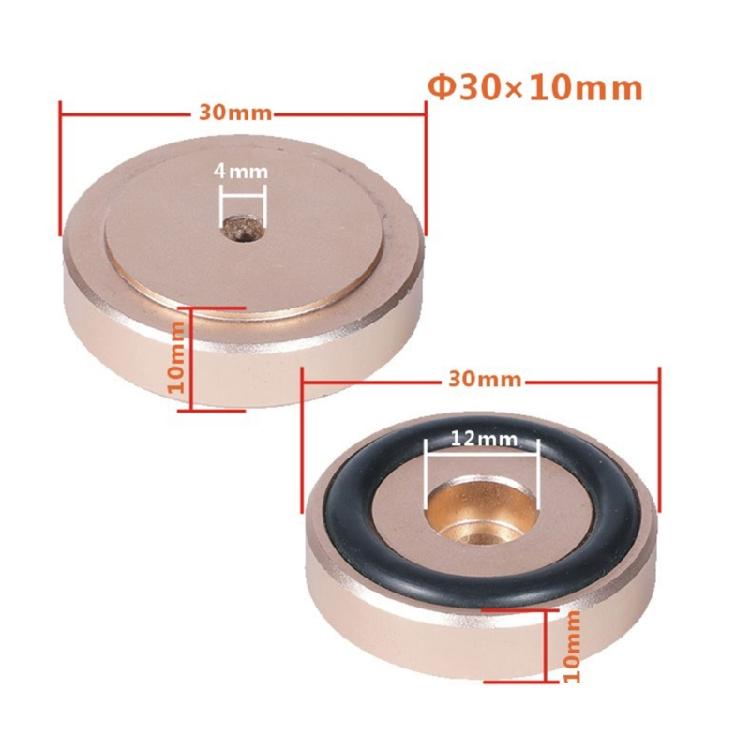 Aluminum Isolation Feet Pad Shockproof Support Foot,Shock Absorbing Pad For  Auditory Amplifiers