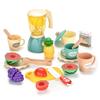Kitchen Toys For Kids Cooking Bread Simulation Food Coffee Cake ABS Multicolor Vegetable Cutting 1 Set Gift Pretend Play