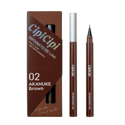 

CipiCipi Lower Eyelash Liner Extra Fine Liquid Liner (02 Akanuke Brown) 0.62g Waterproof Extra Fine Brush