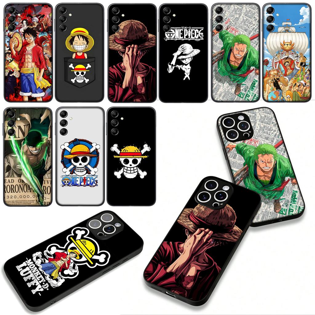 Eén Roronoa Zoro Logo Luffy Piece Telefoonhoesje Case voor OPPO A54 A40 A60 A80 A18 A16 A17 A38 A78 A79 A57 A55 A96 A15 A12 Behuizing