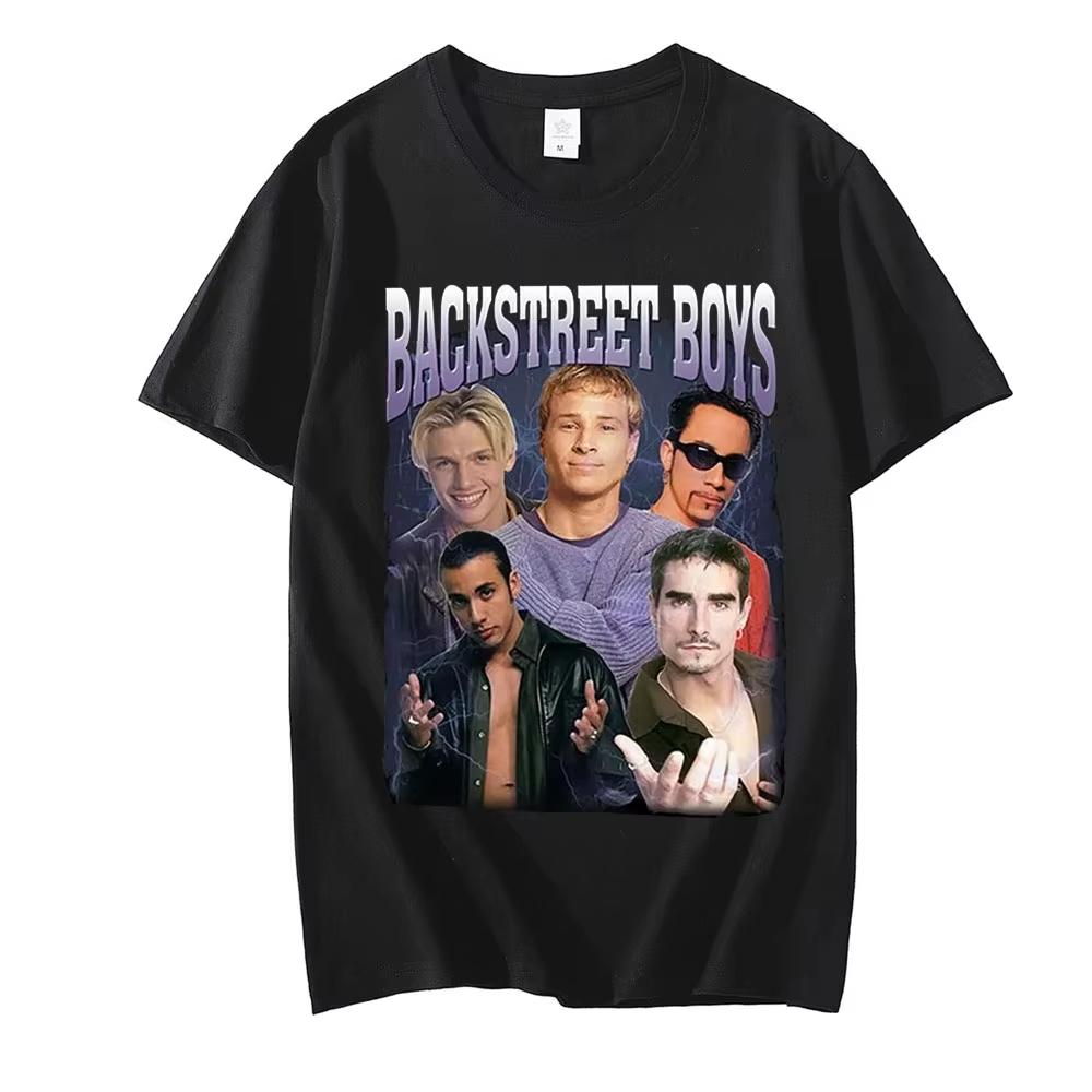 

Classic 90s Backstreet Boys Rock Band T-Shirt Vintage Punk Tee Shirt Men s Women Hip Hop T-Shirts Oversized Harajuku Streetwe... S разноцветный
