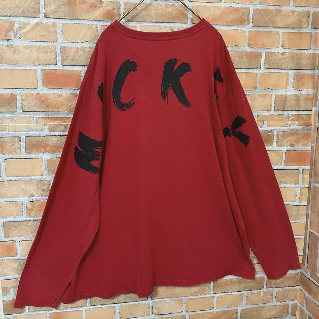 [USED] Disney Mickey Mouse Fire Pattern Street Long Sleeve T-Shirt