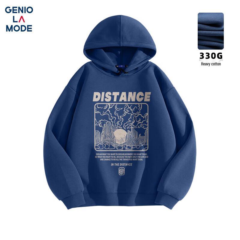 

GENIOLAMODE Men s Hooded Pullover Sweatshirt XL