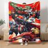 Superhero Team-Up Cozy Blanket Comfortable Ure Versatile for Sofa Couch Office Bed Picnics Ideal for All Seasons Digital Print Gifts For Family Y8