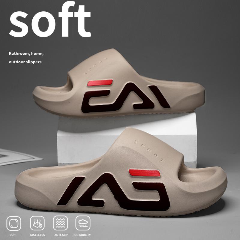 Semelle extra-épaisse Homme Pantoufles décontractées à coussin d'air doux Sandales EVA Tongs de mode Extérieur Été Bord de mer Chaussures de plage