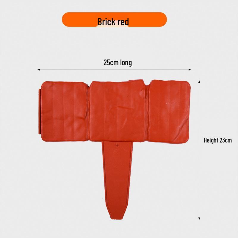 Durable Outdoor Plastic Fence: Imitation Stone Design for Garden and Courtyard