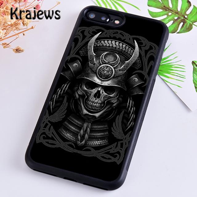 Samurai Mask Helmet Phone Case Cover For iPhone 17 Air 16 15 14 plus 12 13 pro max coque Shell Fundas