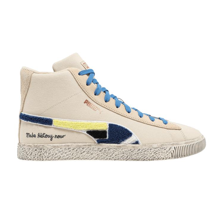 Men's Sneakers Puma Clyde Mid Black Fives Beige/Navy/Black