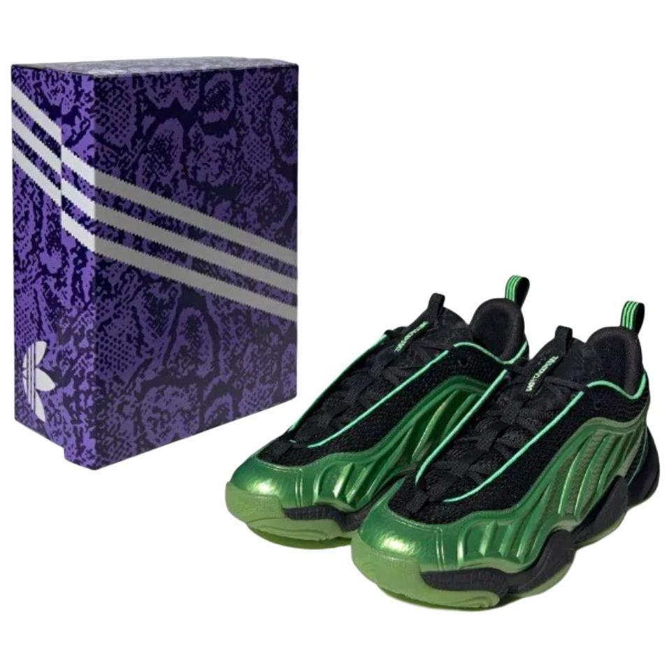 Adidas Intimidation Low CNY Snake Year Comfortable Versatile Non-Slip Durable Low-Top Basketball Shoes Unisex Sneaker Green Black JQ2619