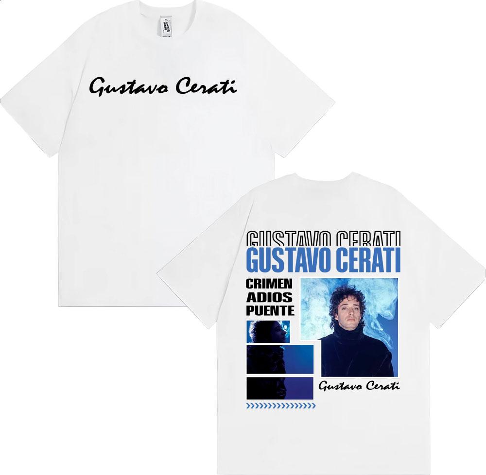 Rapper Gustavo Cerati Tour 2025 Graphic Tee Shirt Men Women Fashion Harajuku Streetwear T Shirt Summer Comfort Oversized Tshirt