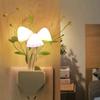 2pc Intelligent Light Control LED Mushroom Night Light, Energy-saving Night Light, Wall Light Room Home Decor Bedroom Decor Halloween, Christmas Gift