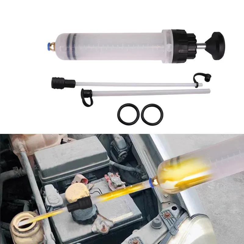 Extractor de Lichid Ulei Auto 200/500ml Seringă Manuală pentru Schimb Ulei Auto cu Furtun Pompa Manuală de Aspirație și Umplere Combustibil Evacuator Ulei