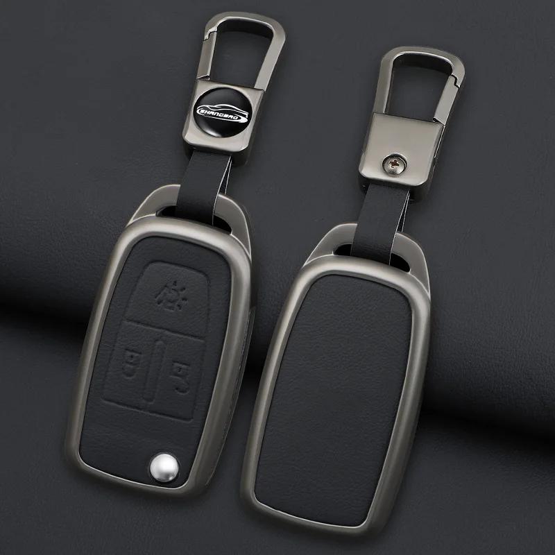 Zinc Alloy 3 Buttons Folding Car Key Cover Protector Case for DAF 106 CF Euro 6 2022 XG XF Flip Remote Keychain Truck Accessorie