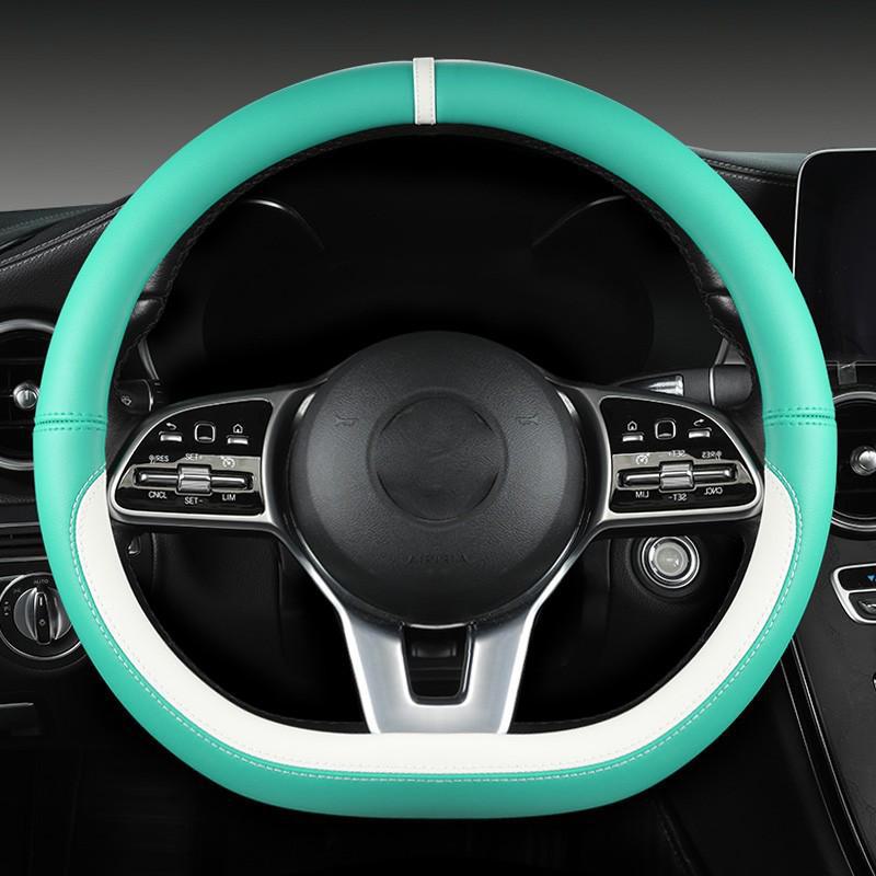 Panappi Cross-border Car Steering Wheel Cover In Various Colors for Medium-Sized Handles, Protects Car Steering Wheel from Wear and Tear.