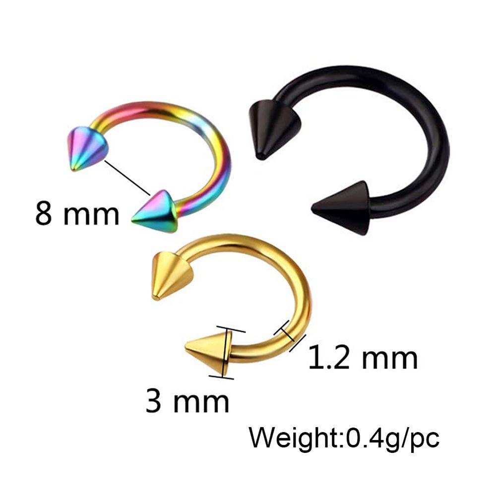 40pcs/set Mixed Titanium Steel Body Piercing Jewelry Tongue Lip Eyebrow Nose Ring Stud Piercing Kit Belly Button Rings