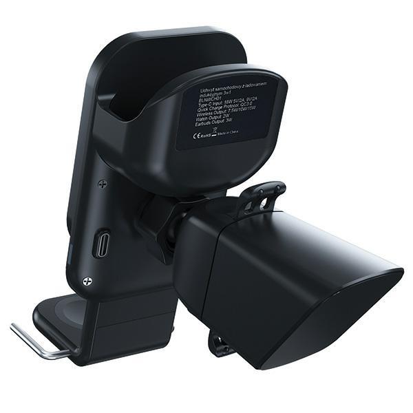 Beline Uchwyt Samochodowy Z Ładowaniemindukcyjnym Blnwch01 3W1 Smartphone/Iwatch/Airpods