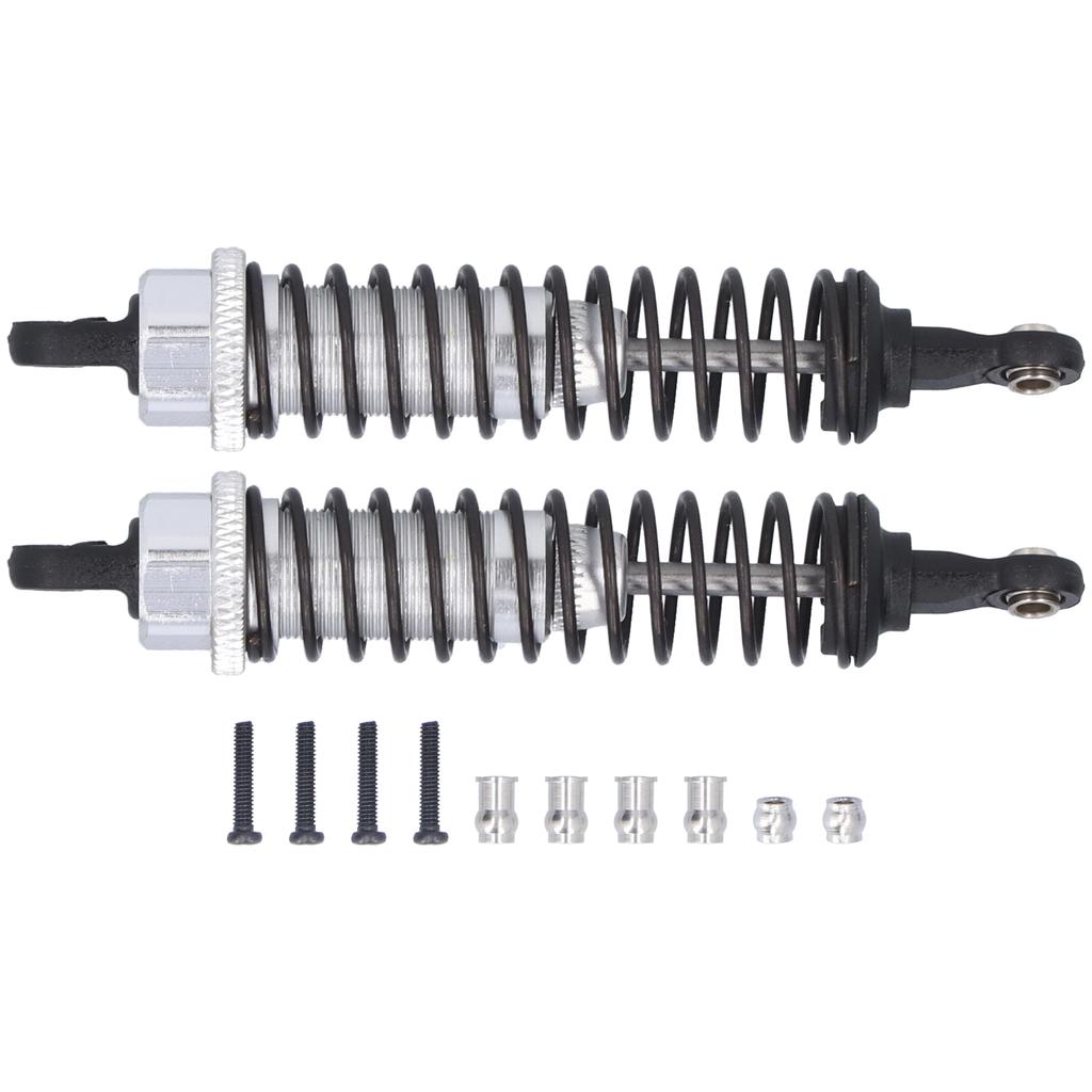 2Pcs 80mm RC Aluminium Shock Absorber Damper for TRAXXAS SLASH 2WD RC Car Upgrade PartsSilver