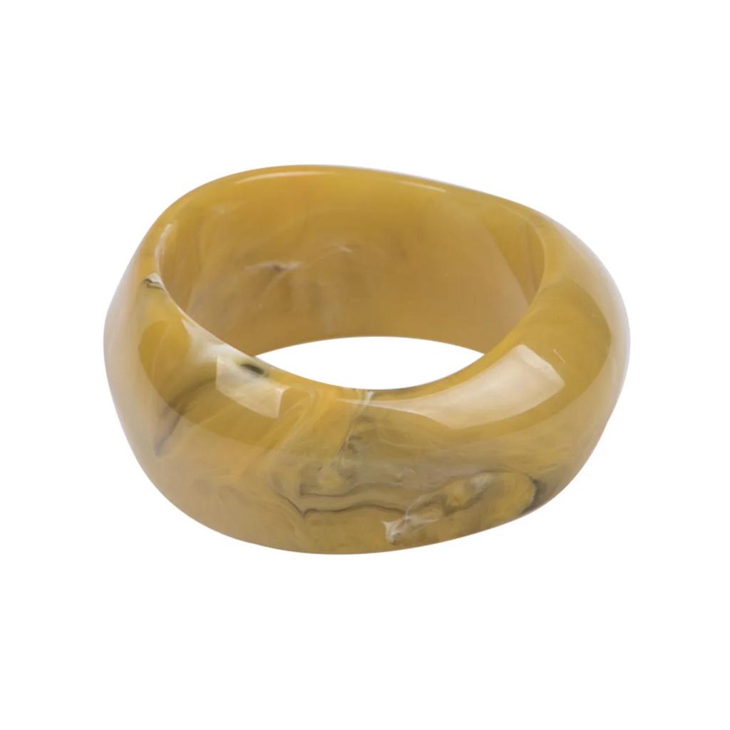 1PCS Vintage Fun Exaggerated Irregular Acrylic Classic Texture Resin Bangles Women Geometric Charm Bracelets Popular Jewelry