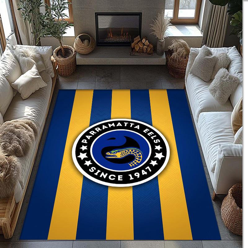 Parramatta Eels Crystal Velvet Carpet Soft Anti?Slip Floor Mat Comfortable Home Living Room Bedroom Decor Rug