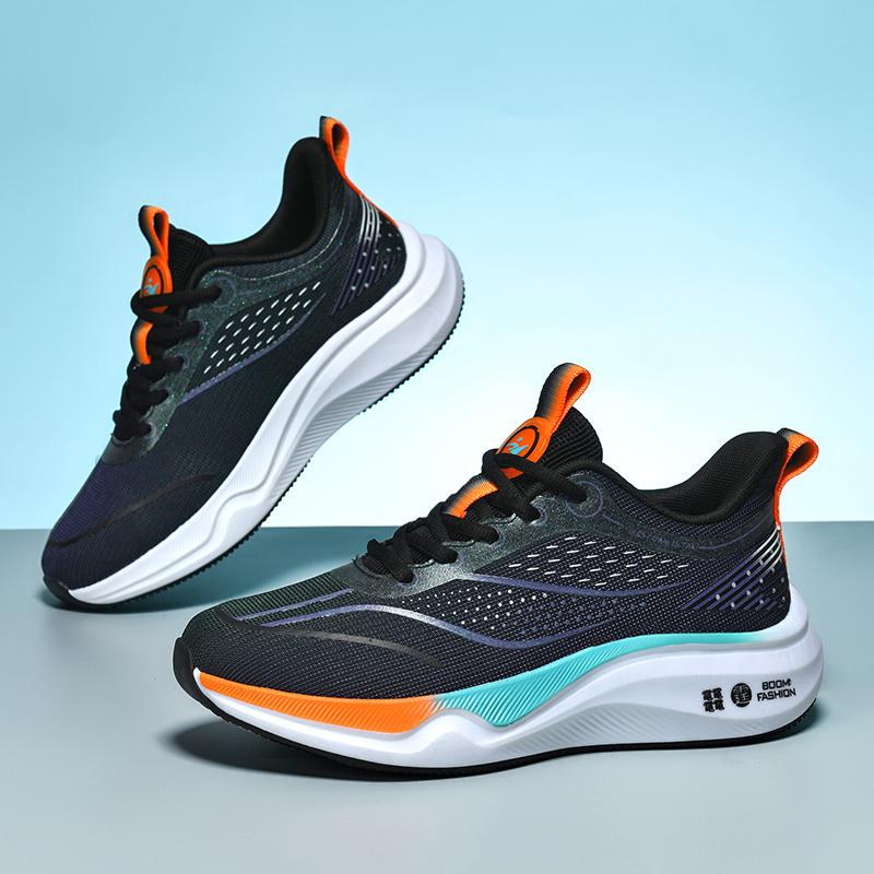 Herrenschuhe Sommer atmungsaktiv ultraleicht Carbonplatte Laufschuhe Herren weiche Sohle Rückfederung rutschfest verschleißfest Sport